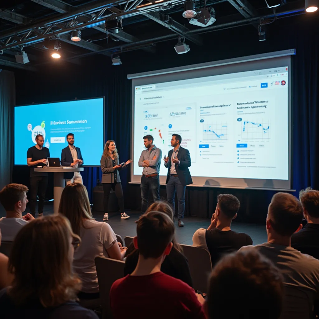 Tým akademie na konferenci