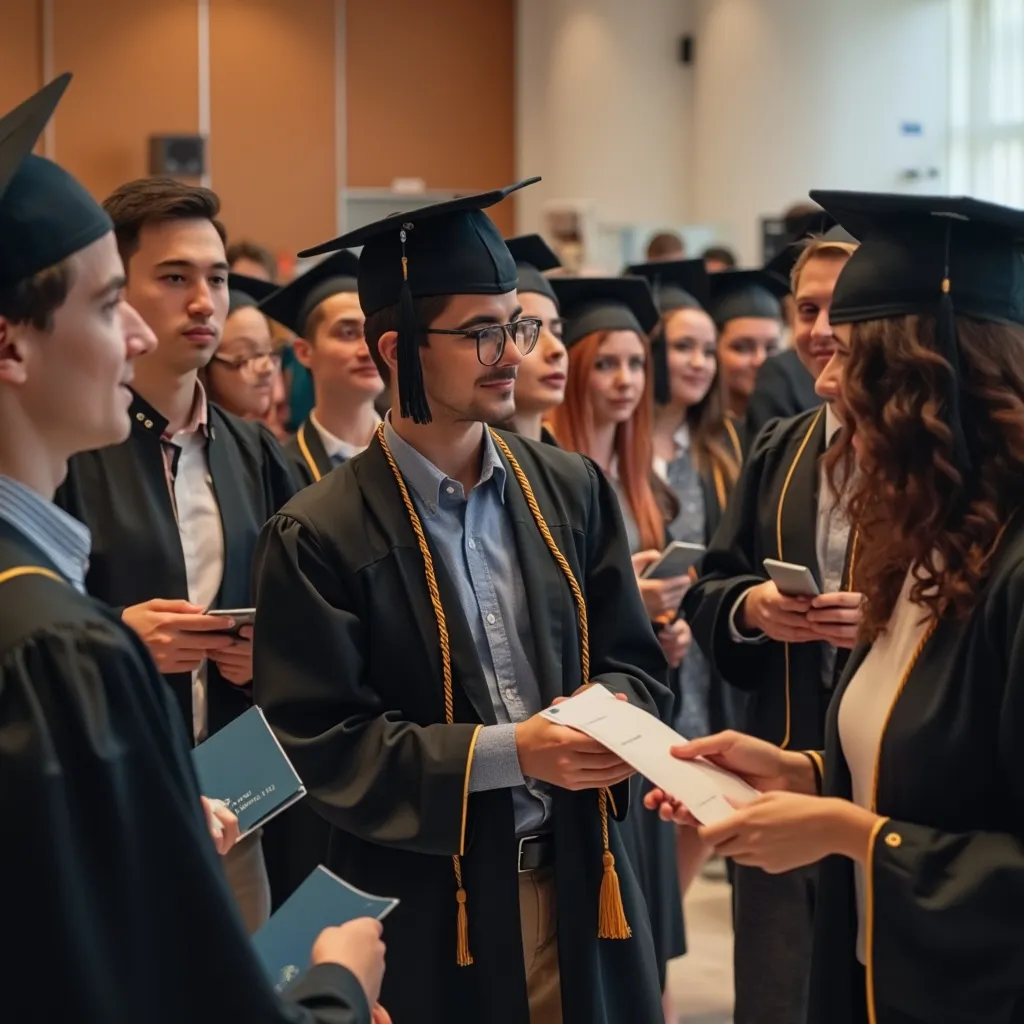 Předávání certifikátů absolventům